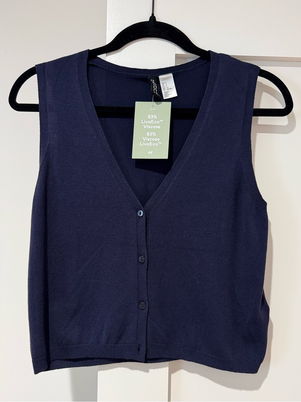 NWT H&M Navy Knit Vest
